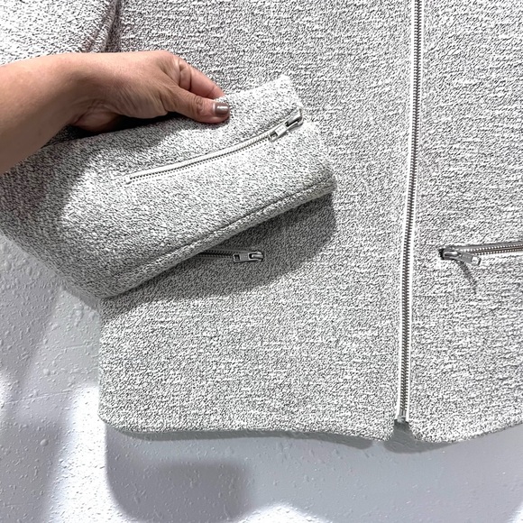 Theory Macha Textured Women's moto jacket M - Picture 6 of 12